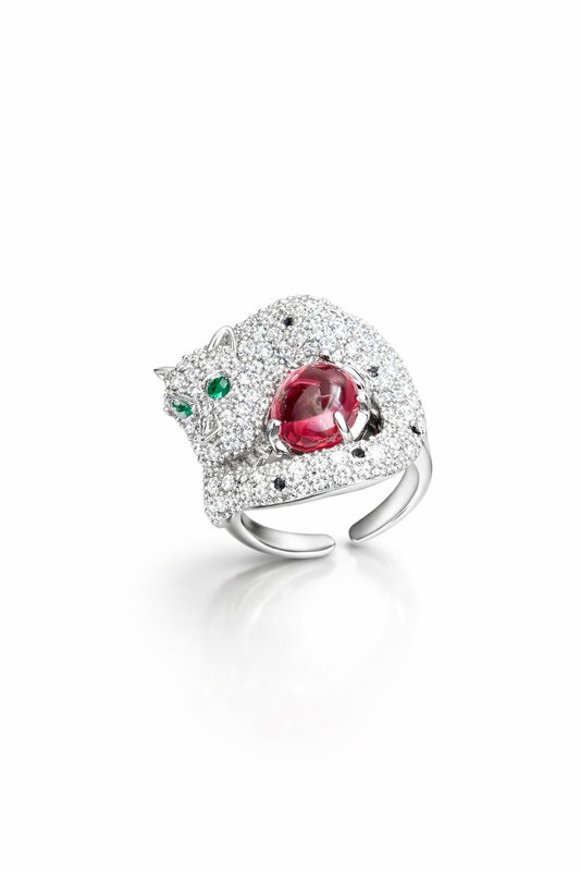 Scarlet Panther Majesty Ring