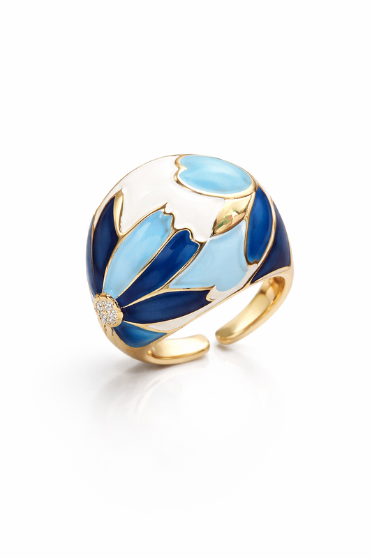 Blue Horizon Dome Ring