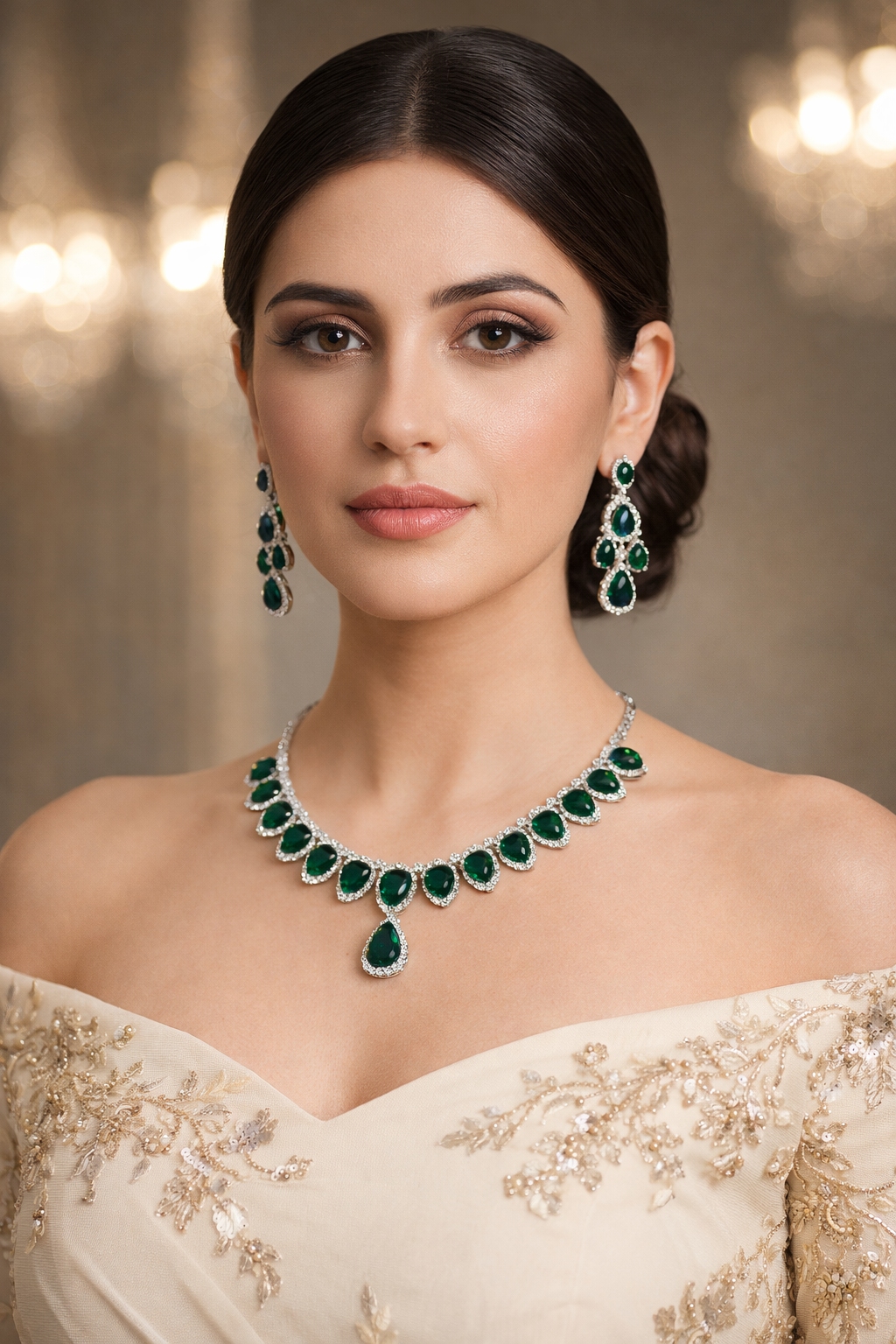 Emerald Dew Elegance Set