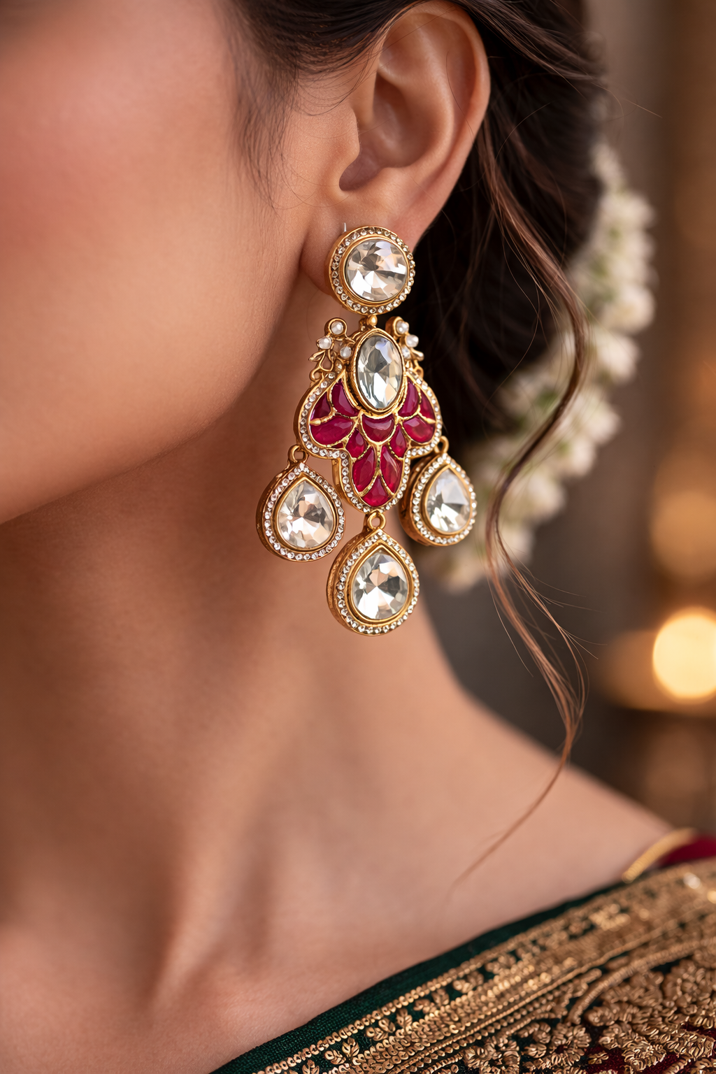 Rani Kundan Petal Necklace