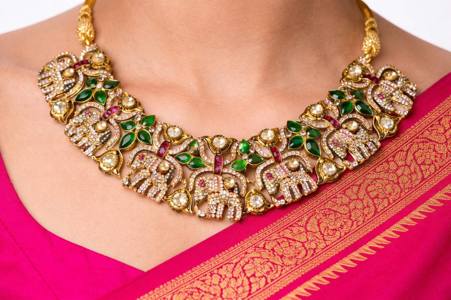 Rajsi Elephant Heritage Necklace Set