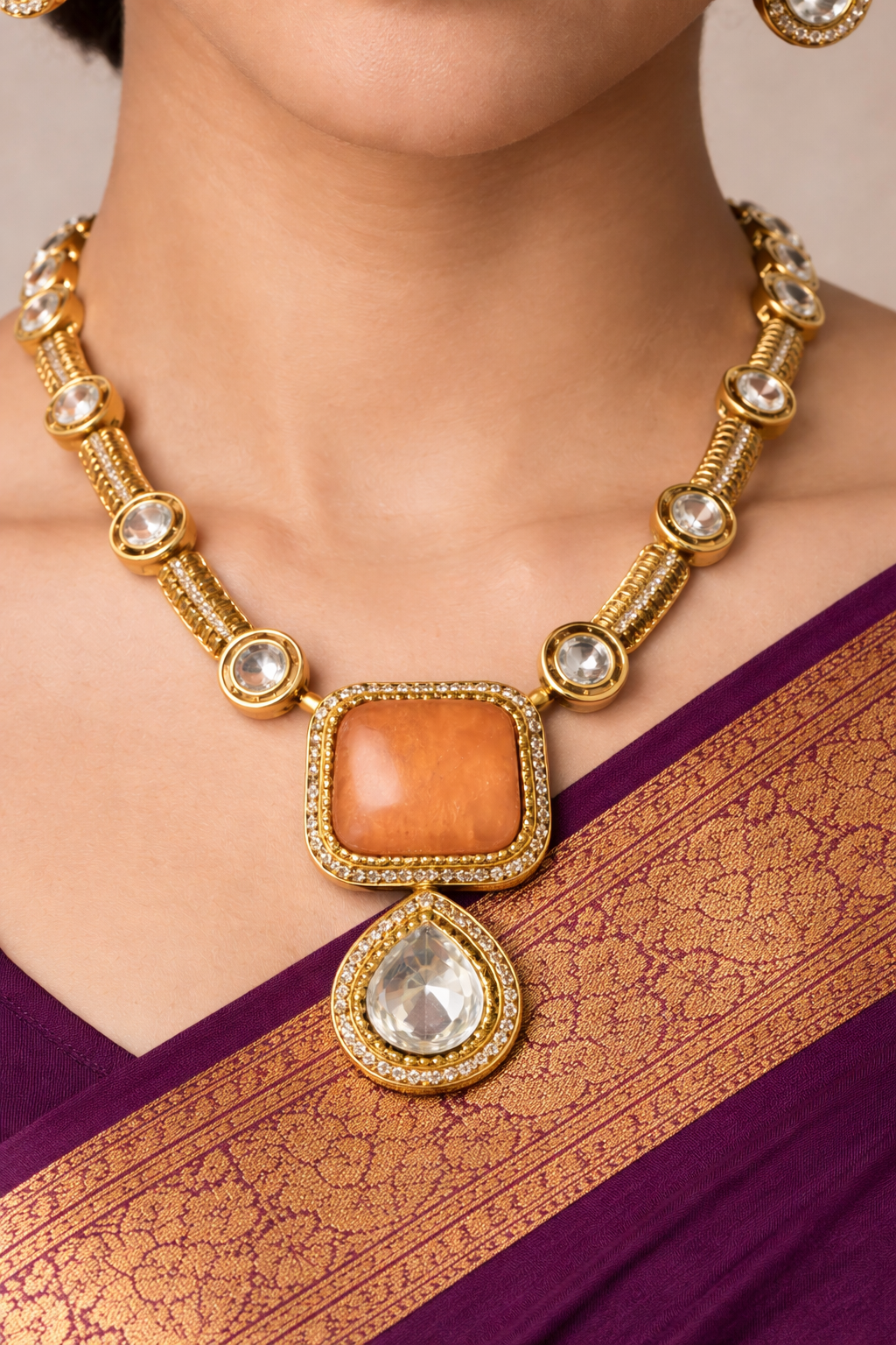Amber Royale Pendant Set
