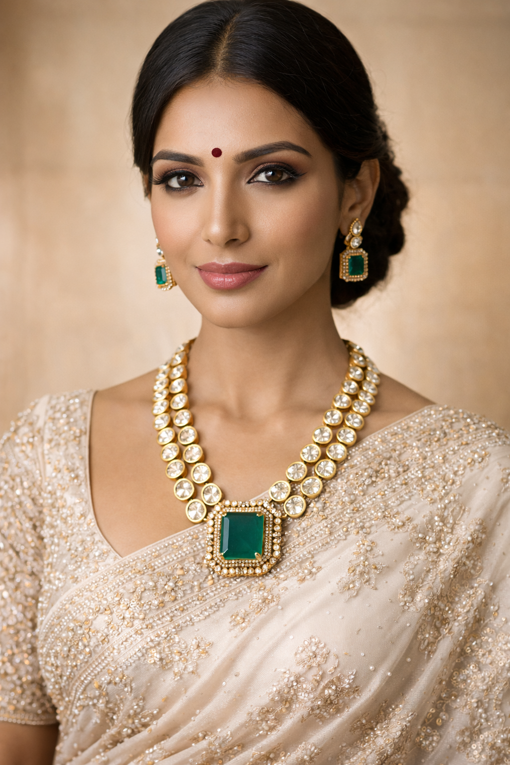 Emerald Regent Necklace Set