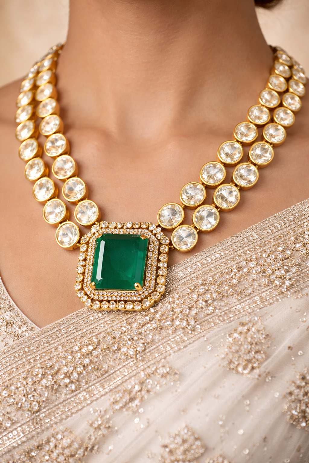 Emerald Regent Necklace Set