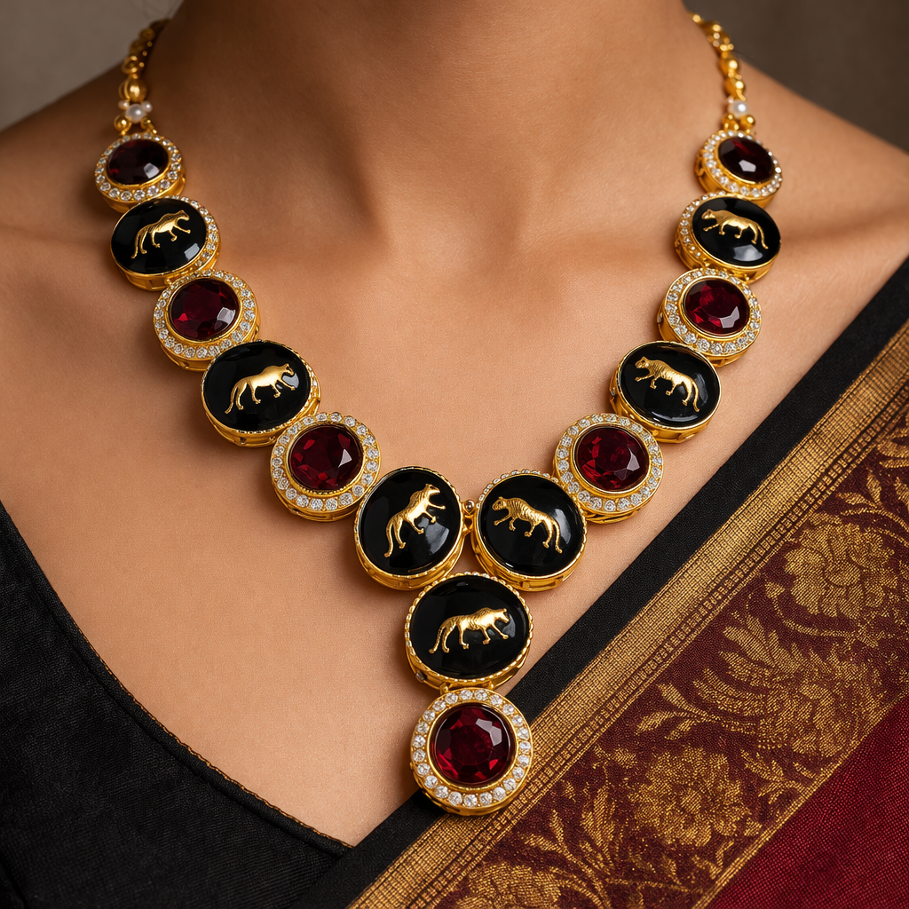 Shera Noir Heritage Necklace Set