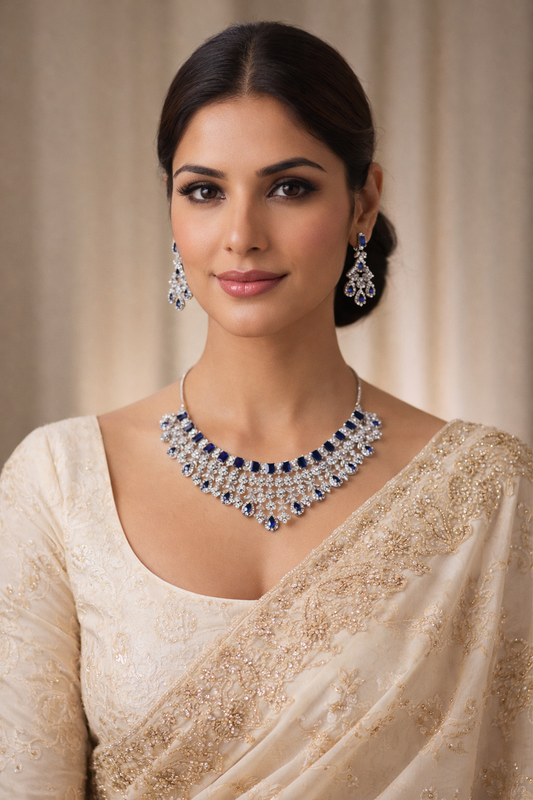 Midnight Cascade Necklace Set