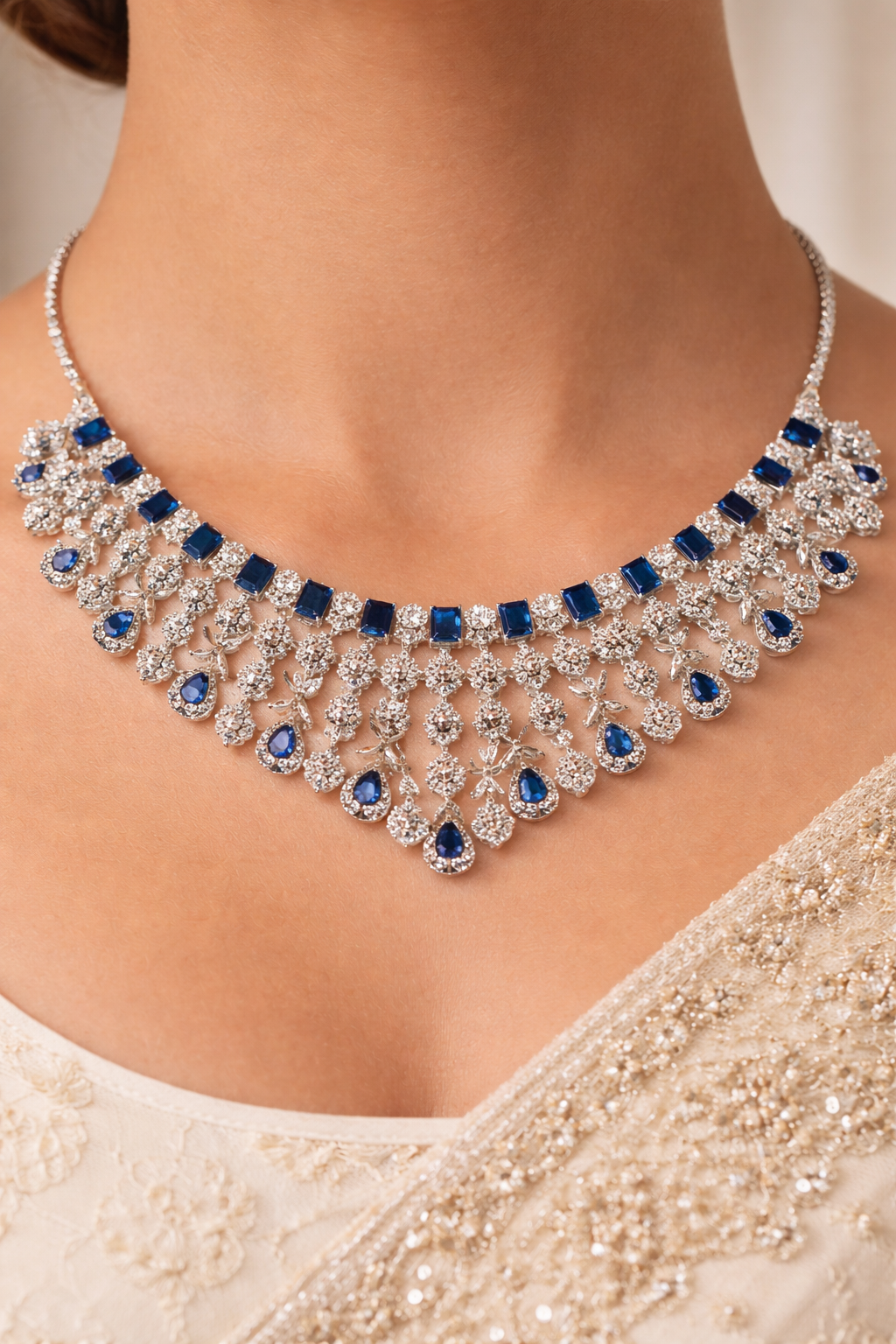 Midnight Cascade Necklace Set