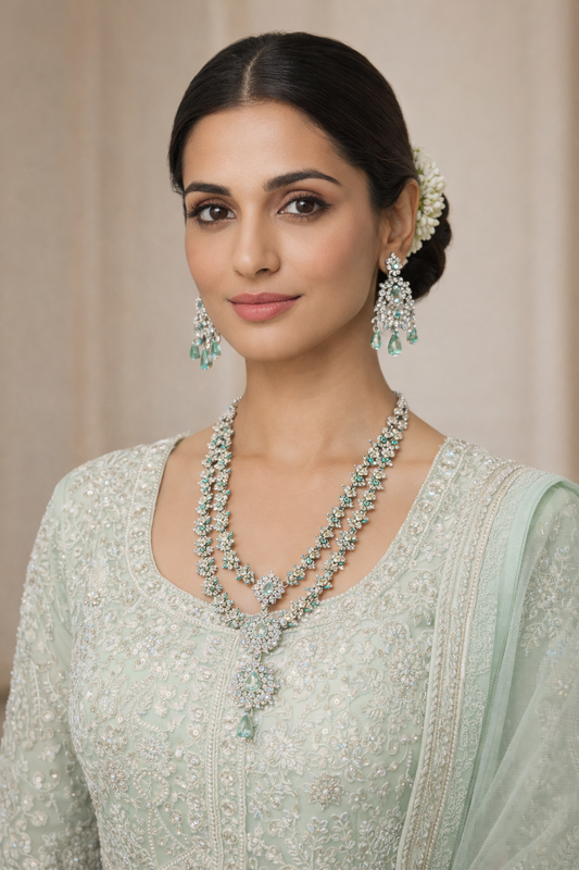 Mint Royale Double-Layer Necklace Set