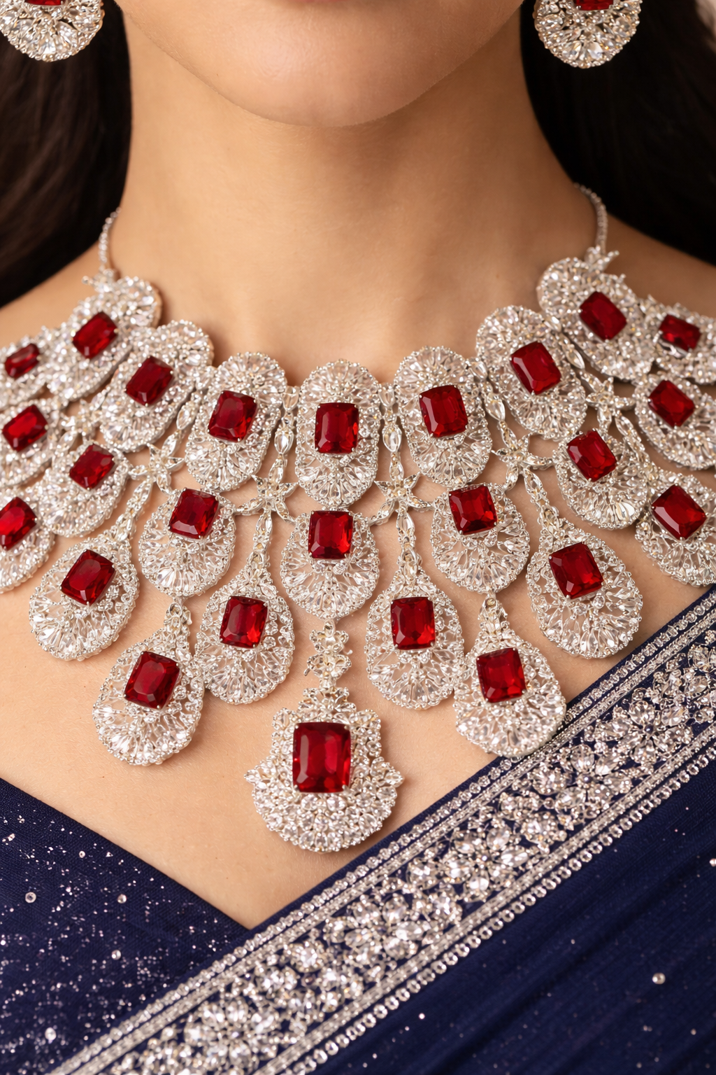 Scarlet Majesty Statement Choker Set